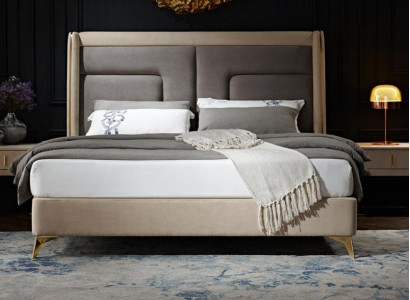 Luxury Bedroom Bed Design Upholstery Beds Furniture Sleep Hotel Double 180x200